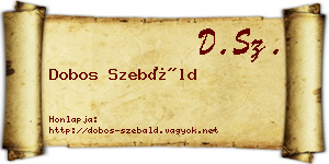 Dobos Szebáld névjegykártya